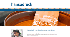 Desktop Screenshot of hansadruck.de